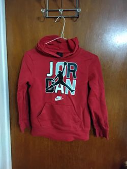 Nike Jordan Pullover Hoodie Red. Boys Small