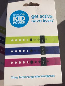 UNICEF kid power wristbands