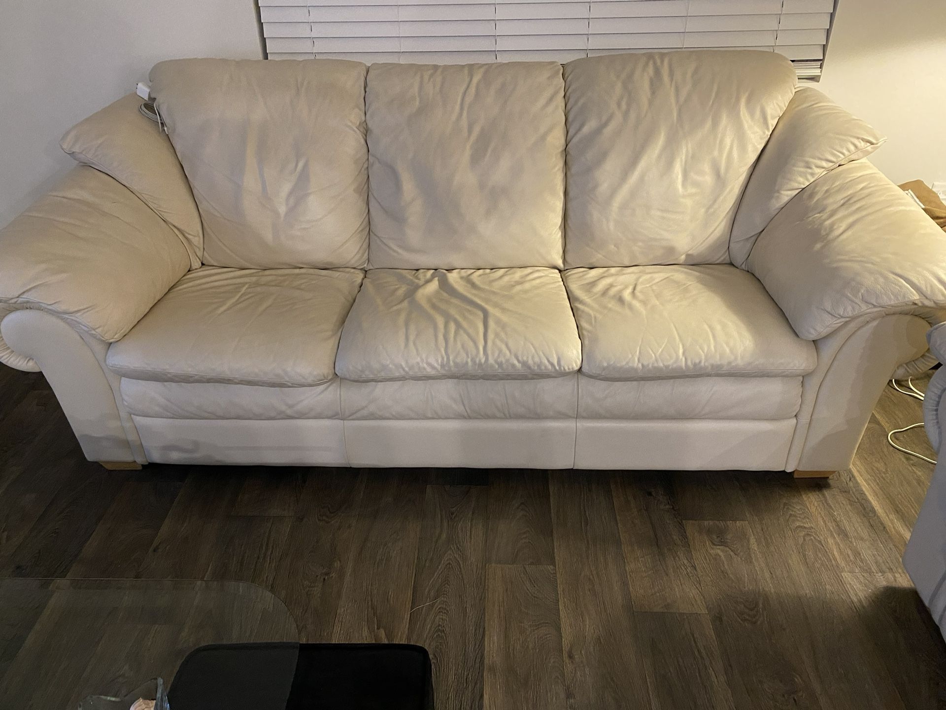Leather Three Piece couches