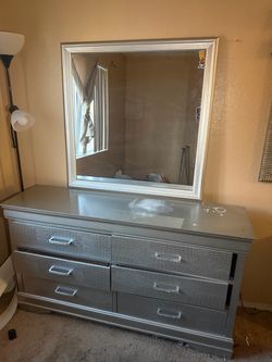 Dresser with mirror