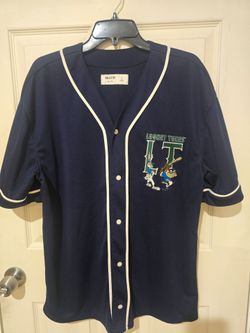 ⚾️ Mens Hollister × Looney Tunes size Medium graphic Embroidered baseball jersey
