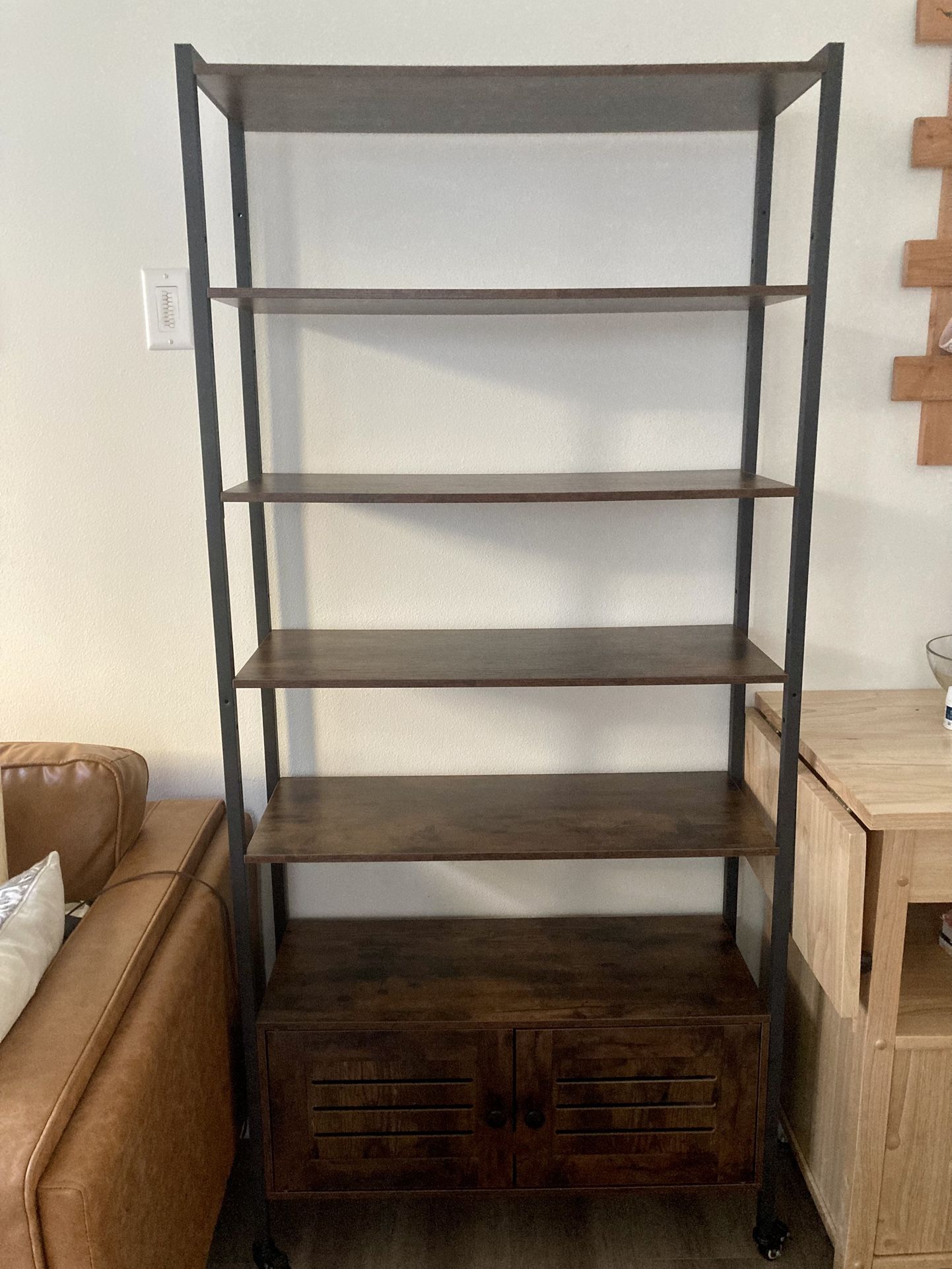5 Shelf Storage Bookcase