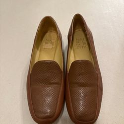 Naturalizer, Brown Leather Loafers, Size 5