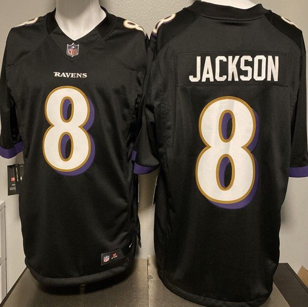 Lamar Jackson Ravens Jersey Black 2XL