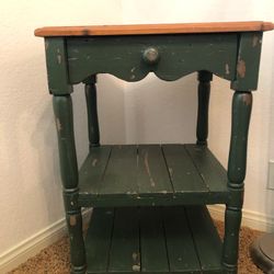 Handcrafted Spanish TV Table - Antique