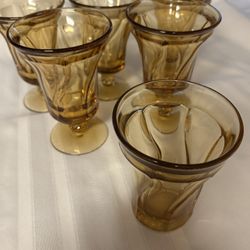 Fostoria©️ Jamestown Amber (5)-Ice Tea (1)- Tumbler