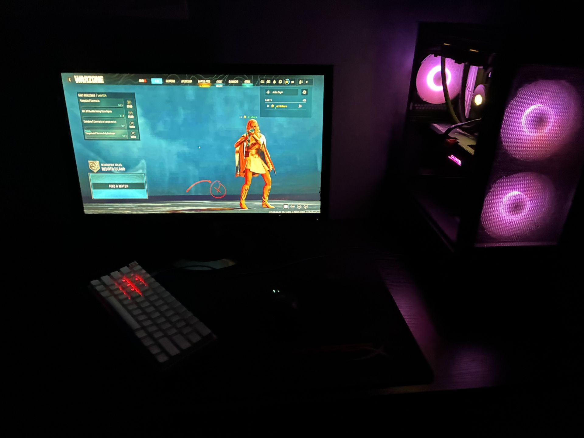 Pro Gaming Pc With Monitor Keyboard And Mouse