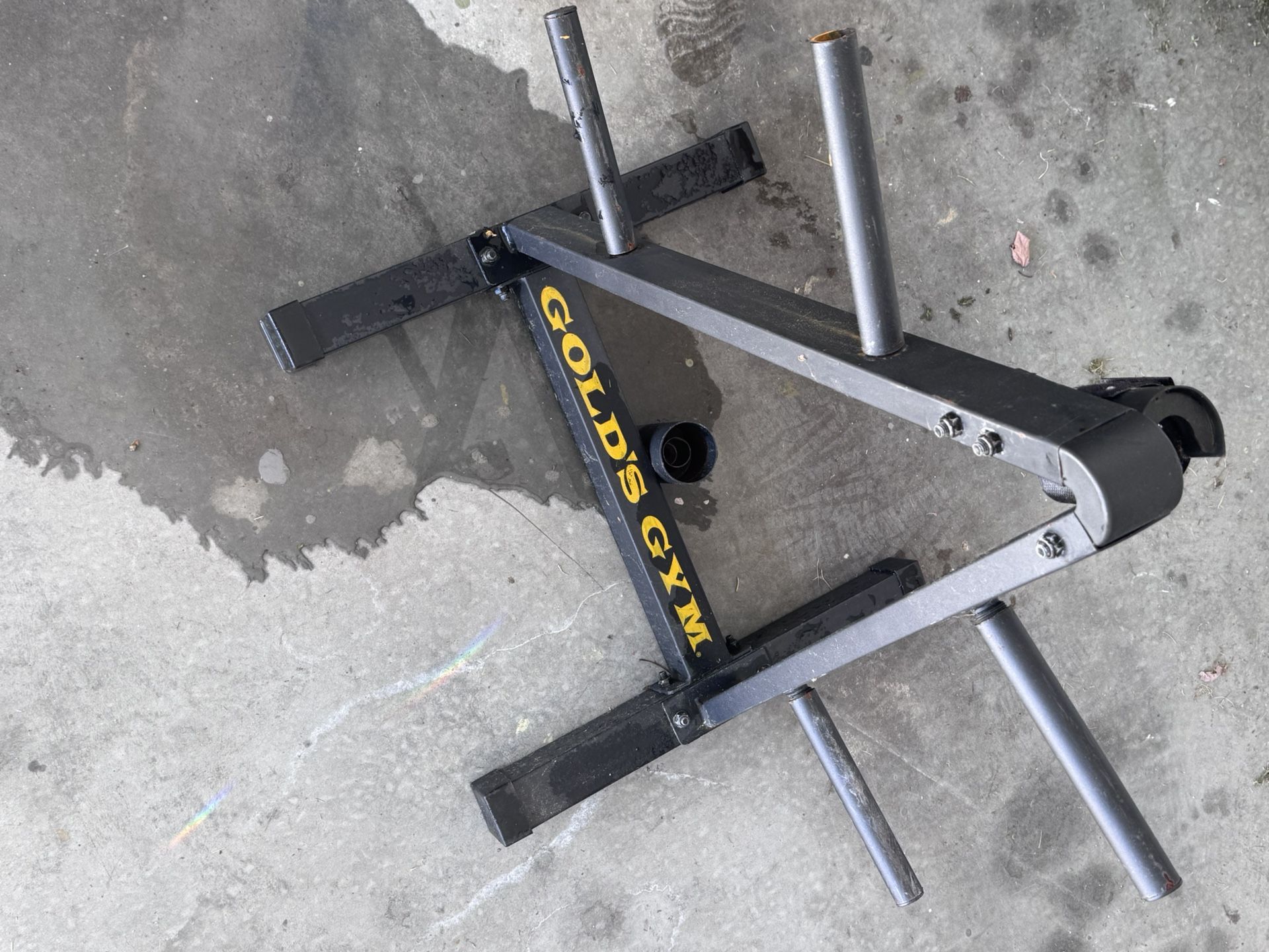 Golds Gym Plate Holder
