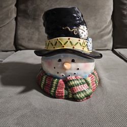 Vintage Snowman Cookie Jar