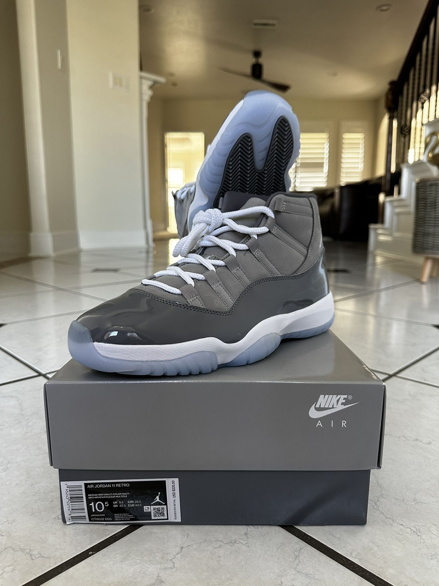 Cool Grey Jordan 10 Multicolor Air Jordan 10 Retro Cool Grey Size