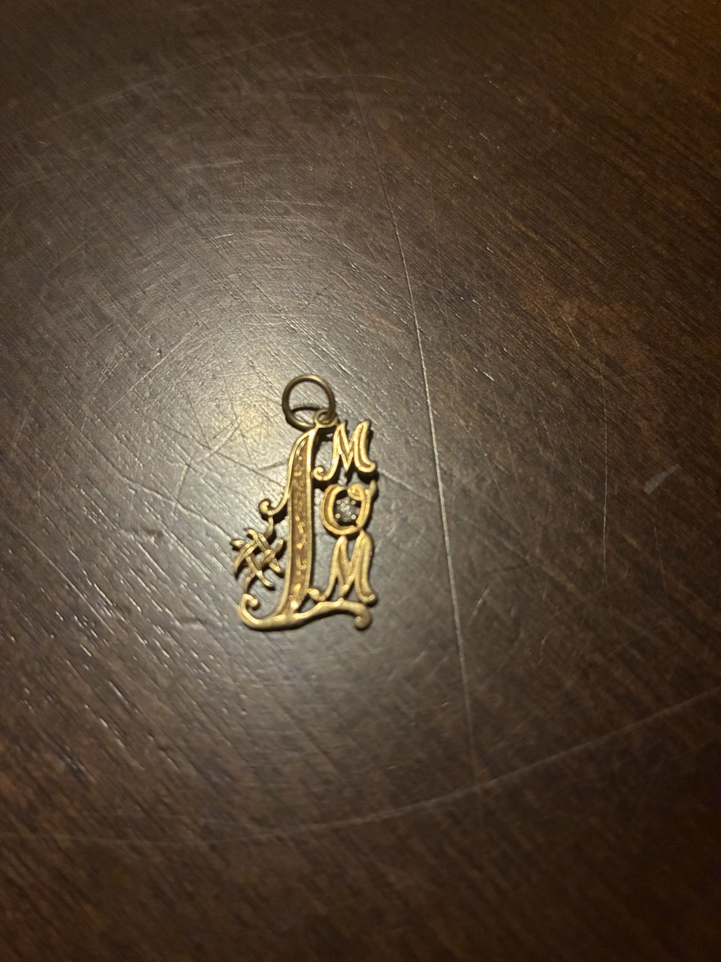 14K Solid Gold Pendant 