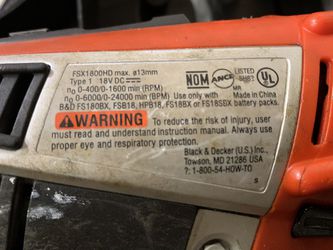 Stanley Black & Decker Firestorm 18V drill/driver combo for Sale in San  Jose, CA - OfferUp