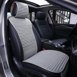 Brand New Linen Front Car Seat Cover, Seat Protector, Buckwheat Hull Cooling