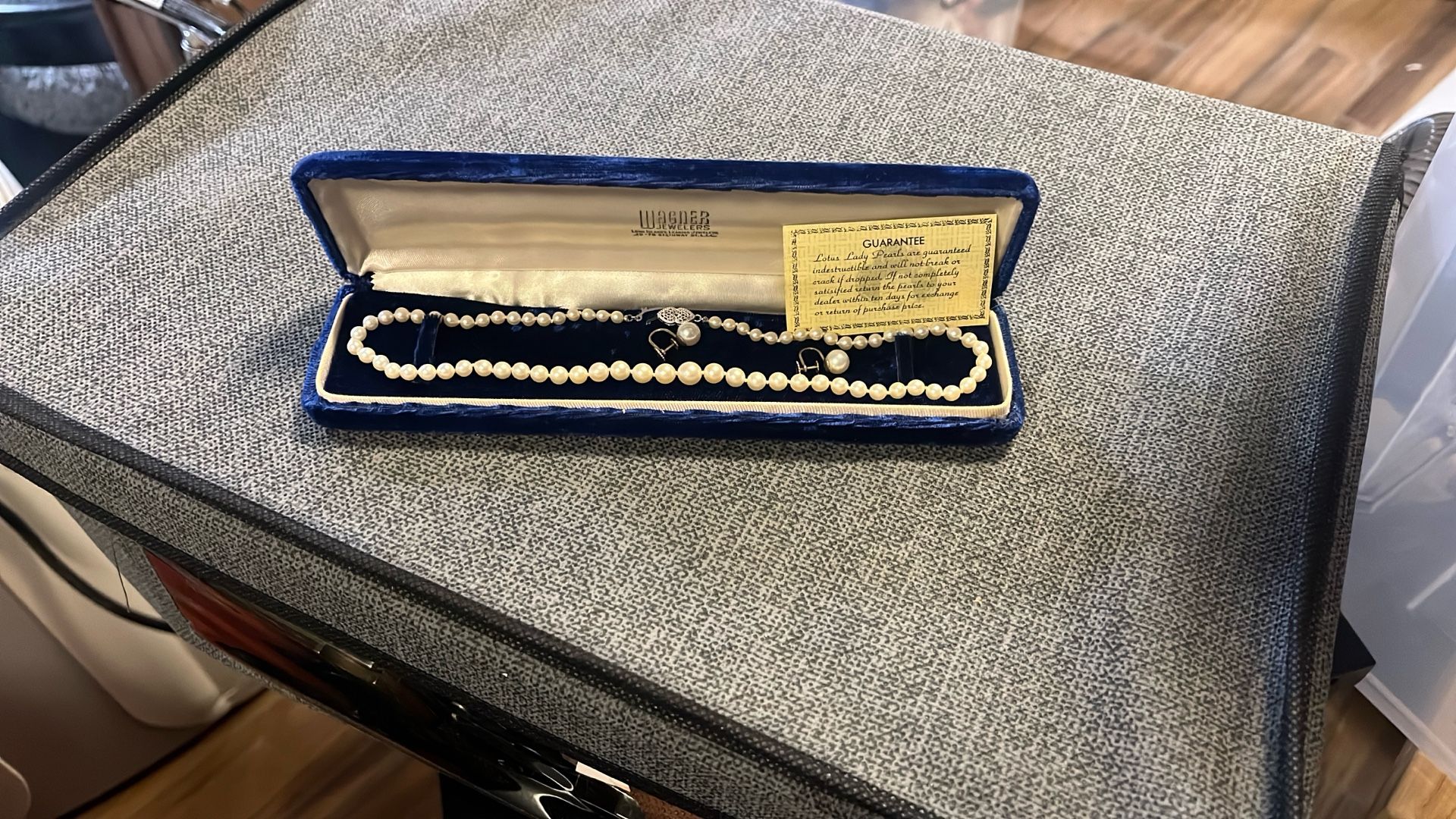 Vintage Pearl Necklace And Earring