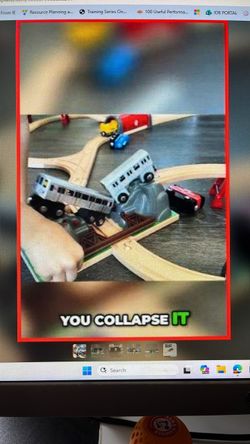 BRIO World Collapsing Bridge + two wooden ascending track pieces
