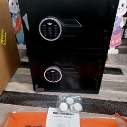 Brand New 5.5 CU FT FIRE & WATERPROOF DEPOSITORY SAFE FOR GUNNS & VALUABLES 3 WAYS TO OPEN BNIB NEVER USED 