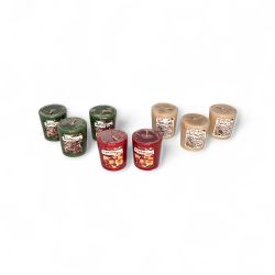 Scented Christmas Votive Candles Lot Set