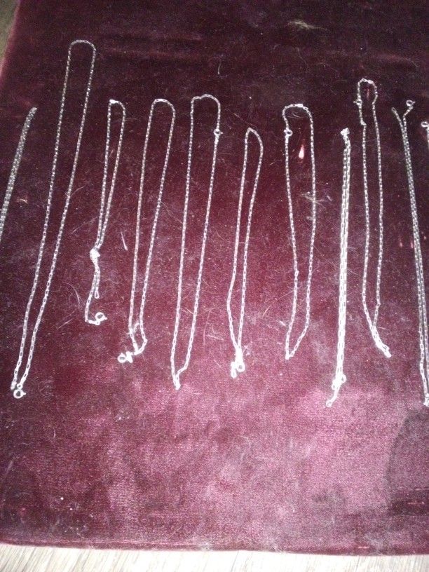 Long Box Italian Silver Chains 16 18 20 24 In