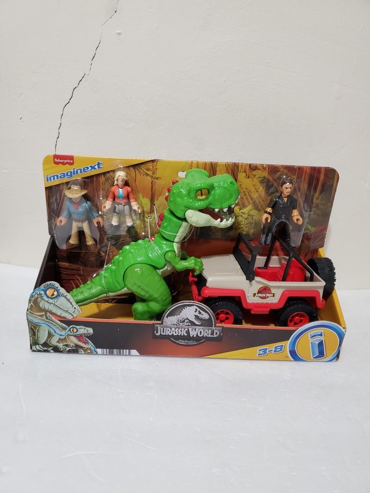 Imaginext Jurassic World Rex Escape figures Jurassic Park