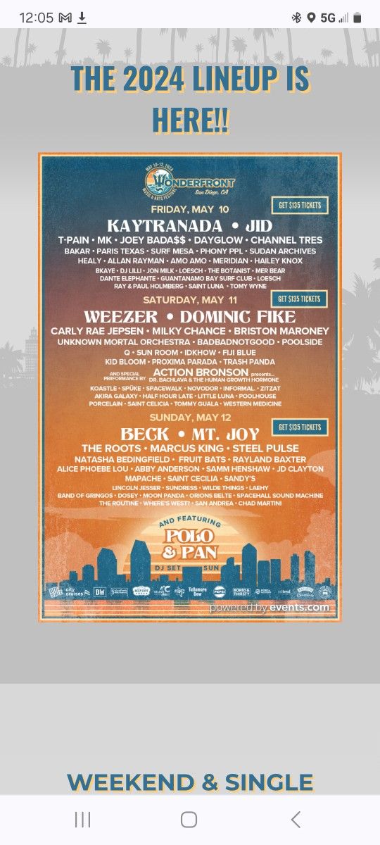 Wonderfront Festival - Sunday