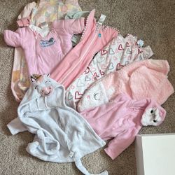 Baby Girl Sleep Sacks, Swaddles, Sleep Suits And Robes