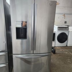 👌REFRIGERATOR WHILPPOL STAINLESS STEEL WITH WARRANTY 💢 