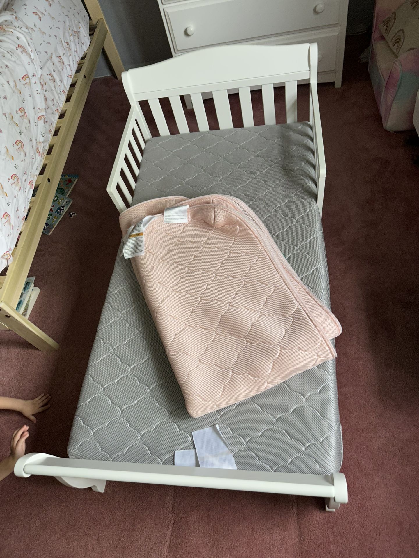 Newton crib mattress - breathable baby/toddler mattress plus 1 waterproof cover and 1 non waterproof