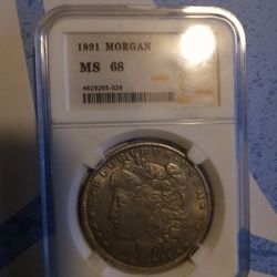 1891 Morgan Dollar MS68