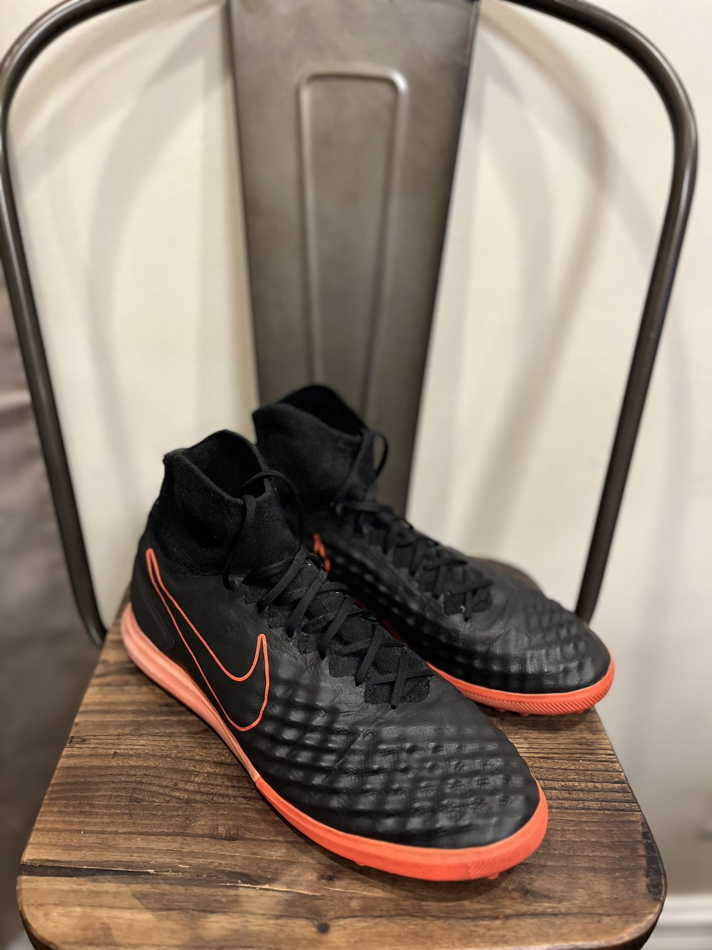 Nike Magista X Proximo II Turf Soccer Cleats Black Football 843958-084 Size 10