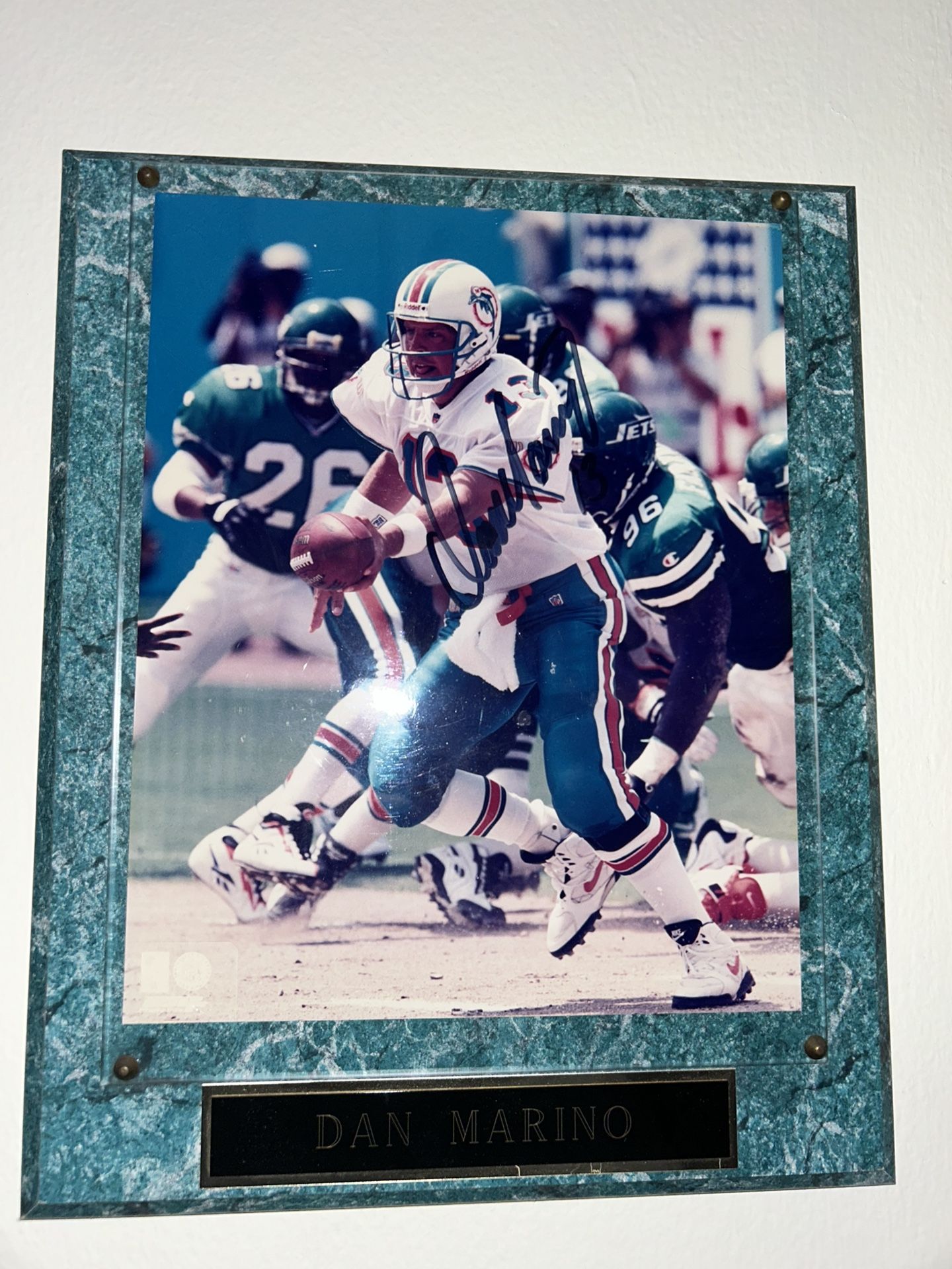 Dan Marino Autographed Plaque