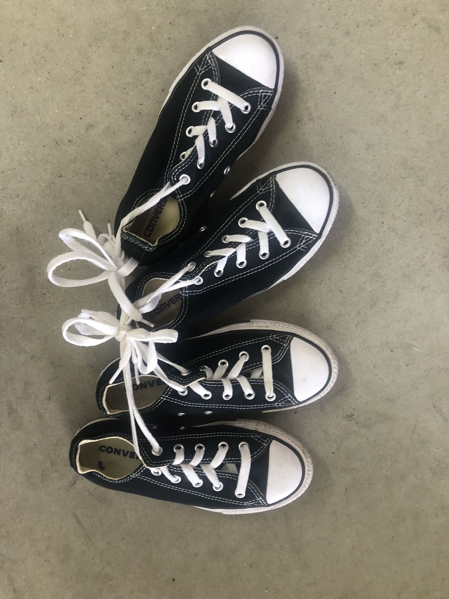 CONVERSE Youth HIGHTOP Tennis Shoes Sz 12.5 & 1.5