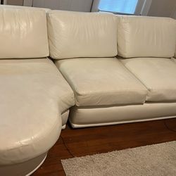 Leather Sofa 11ft Long By 4 Ft Wide 