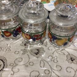Corelle Vintage Glass Containers 
