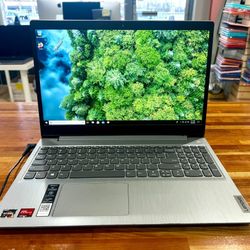 Lenovo iDEAPAD 15” 81W1 AMD RYZEN 3 8GB 128GB SSD 
Radeon Graphics 2GB VRAM Windows 10 Home