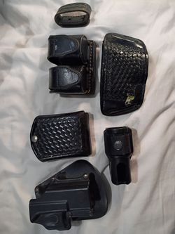Duty Belt Accessories Lot – Holster, Pouches & More