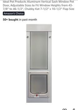 Aluminum Vertical window pet door