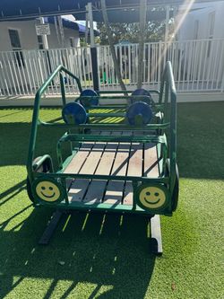 Playground spring car