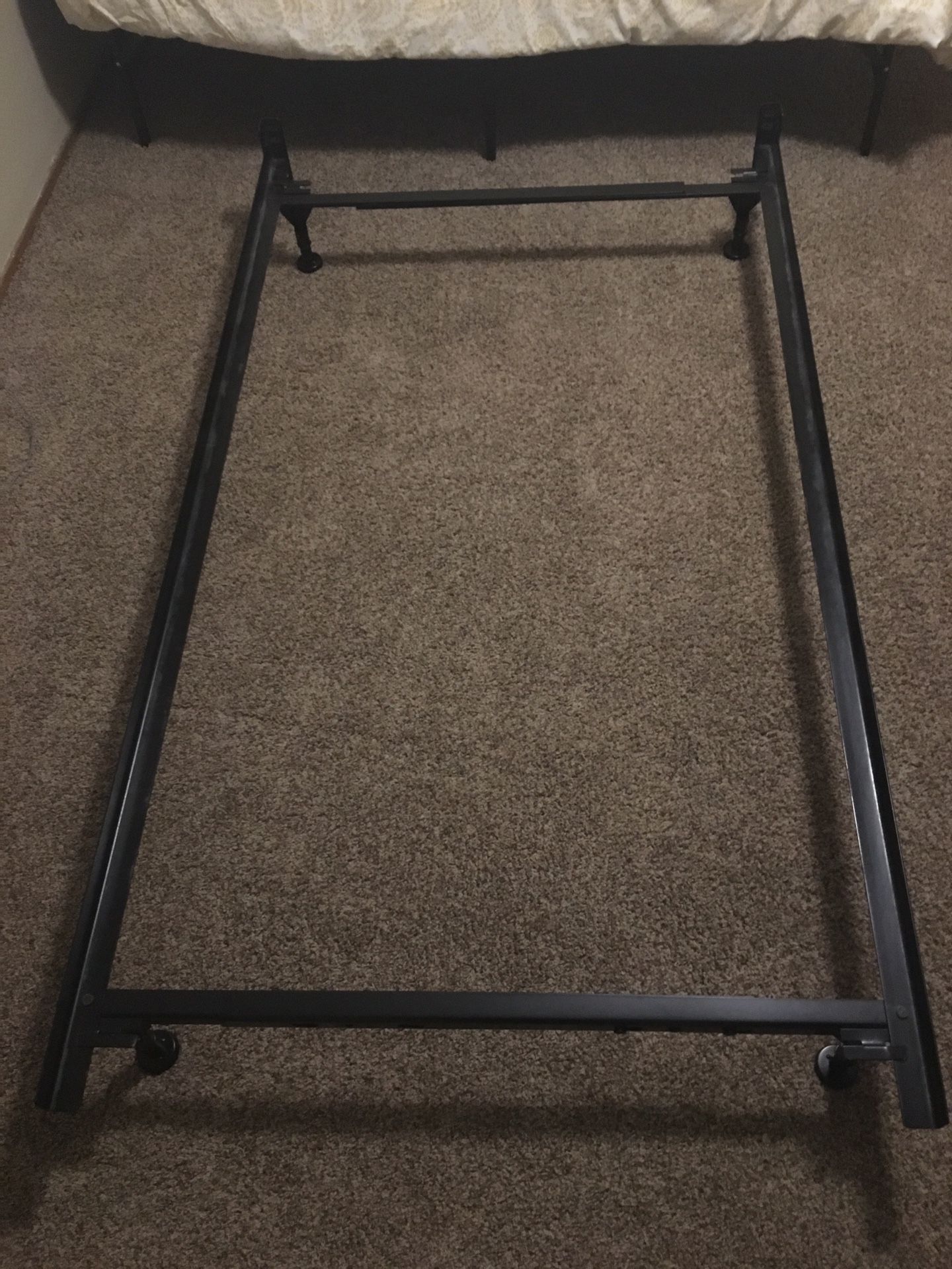 Bed frame for a twin mattress