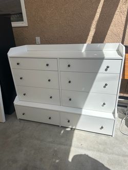 White ikea dresser