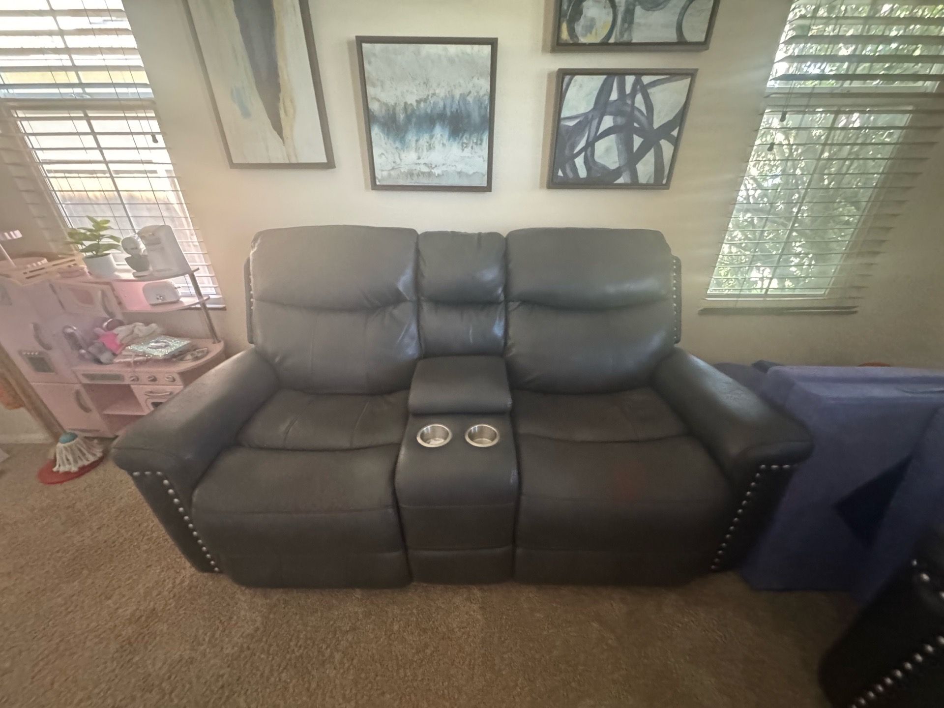 FREE leather couch and loveseat