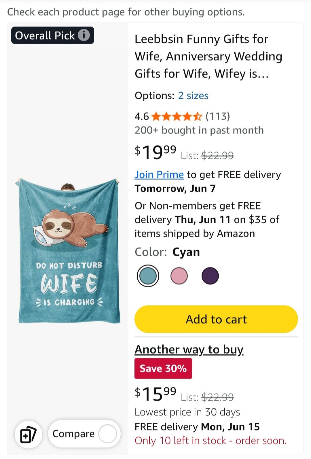 Wife gift blanket