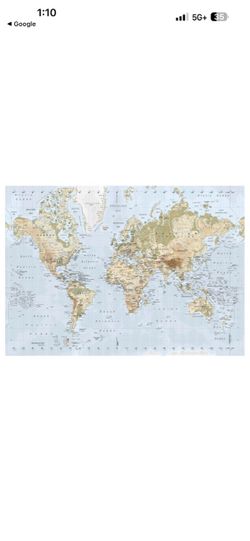 World Map Wall Art Print
