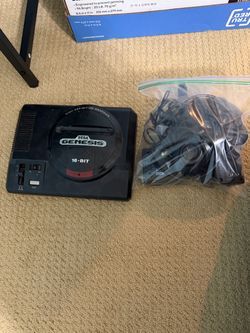 Sega Genesis 16-Bit Console with Cables