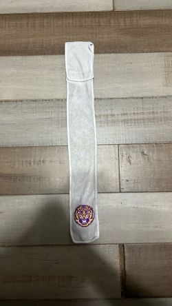 White lsu football towel