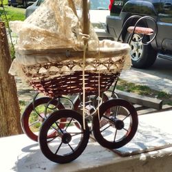 Baby Carriage Plant Holder