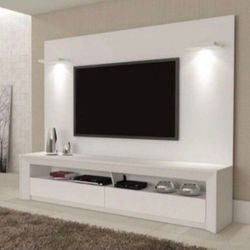 TV CONSOLE WITH ATTACHED PANEL NEW (SHOWROOM DISPLAY)