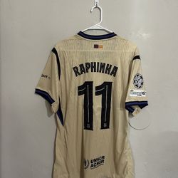FC Barcelona 2025-26 Away Raphinha Jersey (medium Large XL 2X)