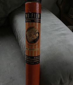 Vintage nu film stencil sheet tube