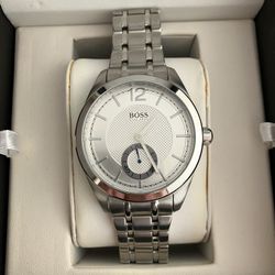 Hugo Boss Silver Dial Steel Case Quartz Watch