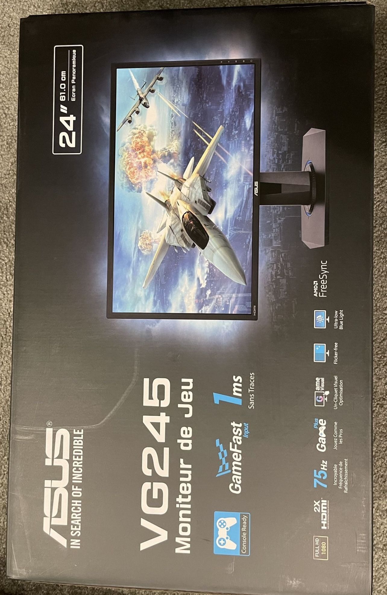 New Asus VG245H 24 inchFull HD1080p Dual HDMI